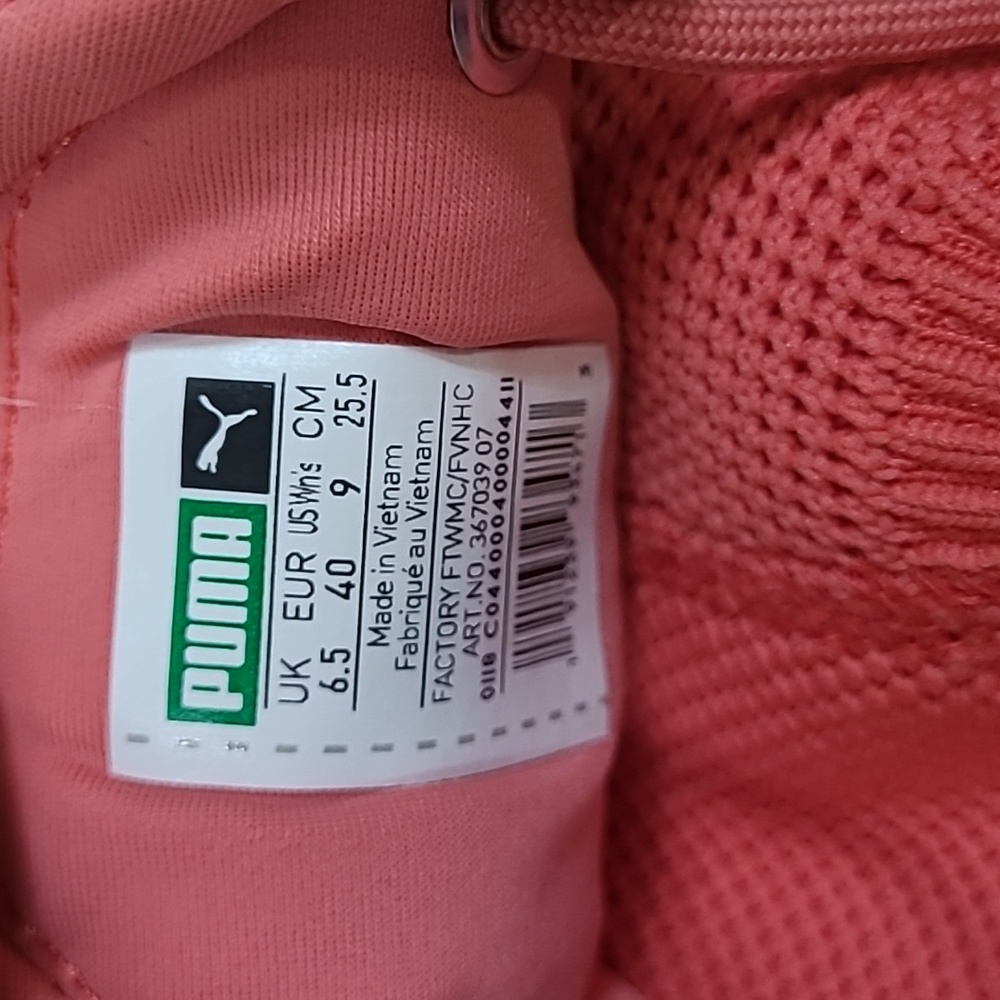 Puma Ignite Peach Gold White Size 9/40 - Picture 4 of 12